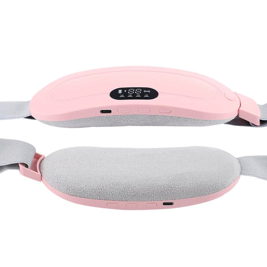 Electric Period Cramp Massager Menstrual Relief Heating Pad Rechargeable Abdominal Vibration Massage Smart Timming Palace Belt