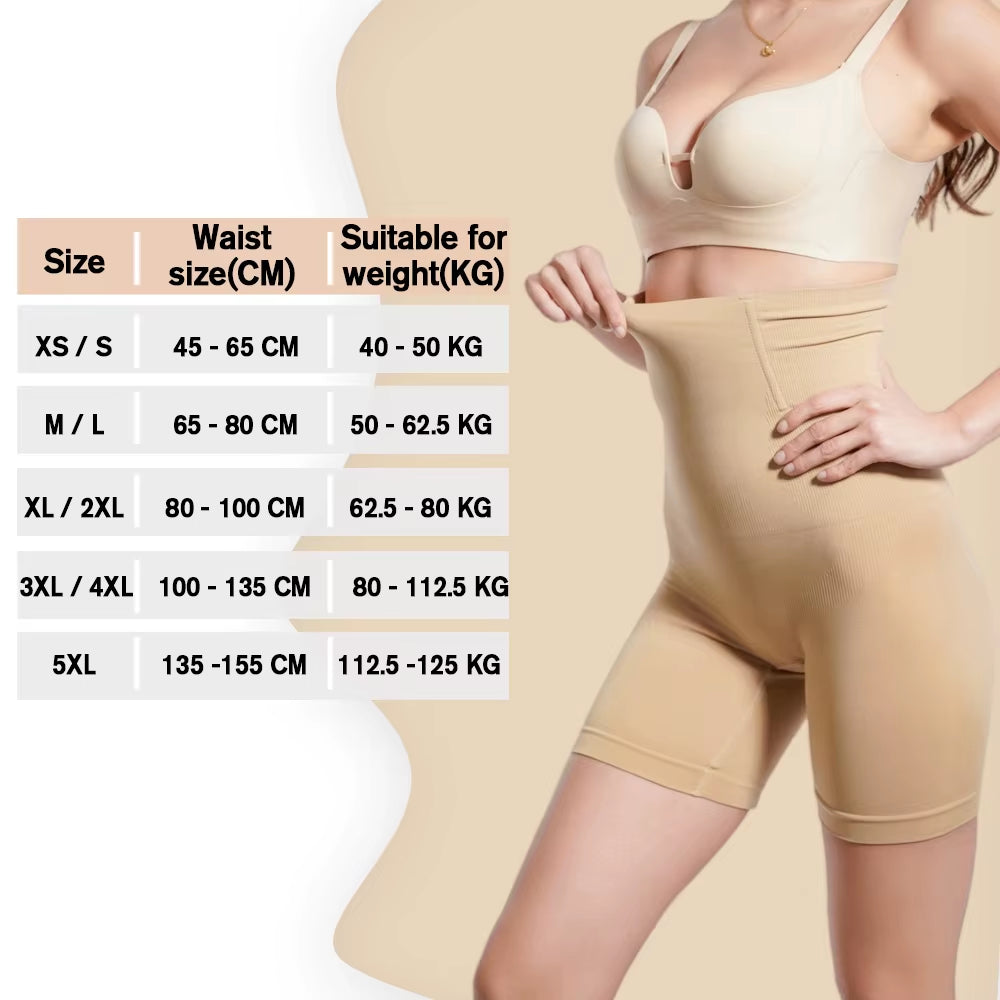 2024 High Waist Shaping Short Panties Tummy Control Butt Lifting Slim Shorts Women'S Underwear & Shapewear