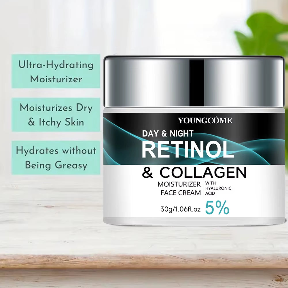 Retinol Collagen Moisturizing Cream Promotes Skin Elasticity and Luster Nourishing Brightening Improve Skin Texture